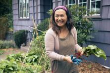 woman gardening